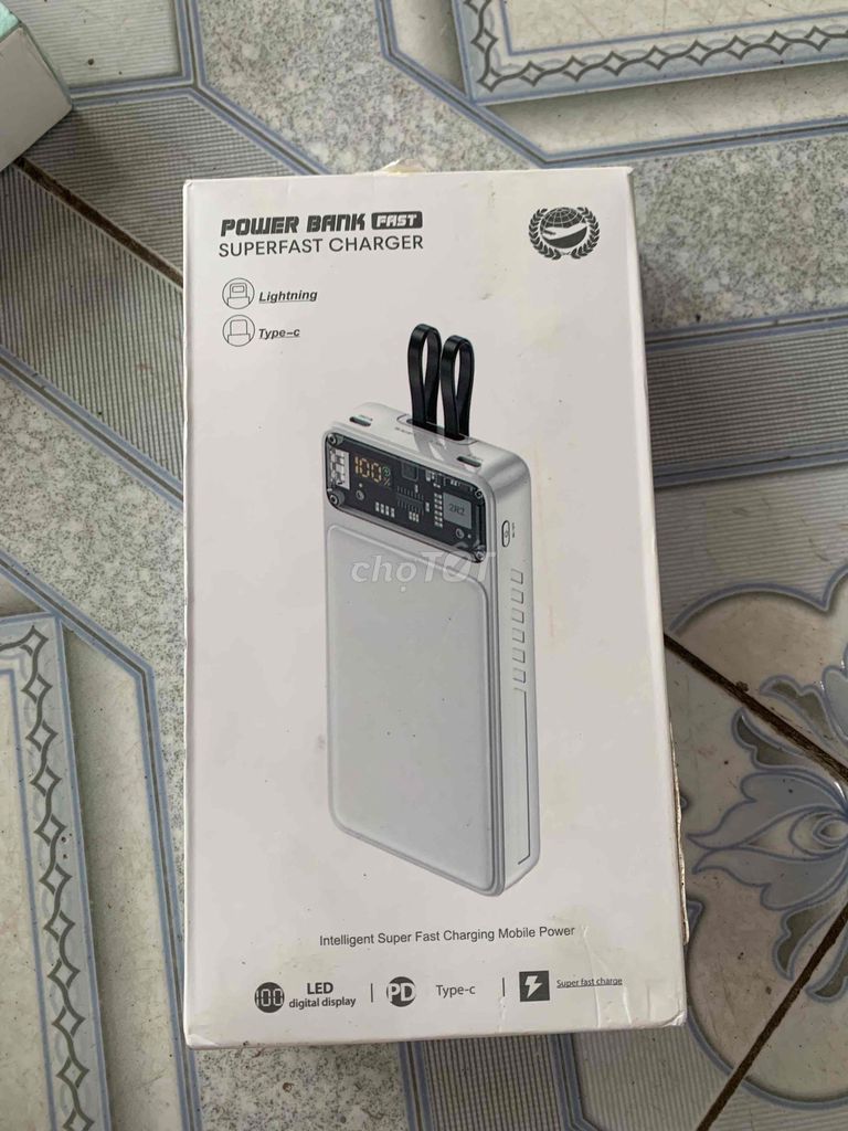 Sạc dự phòng 30000 mAh Đen. Mua bán Phụ kiện (Màn hình, Chuột...) tại Huyện Châu Thành Kiên Giang được đăng bởi Thiết Bị Điện 68 hình 1