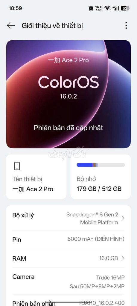 OnePlus Ace 2 Pro 16GB/512GB. Mua bán Điện thoại tại Thành phố Sơn La Sơn La được đăng bởi Giàng Thanh Bình hình 1