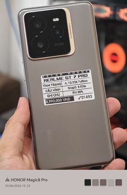 Realme GT 7 Pro 256GB Xám SnapD. 8 Elite