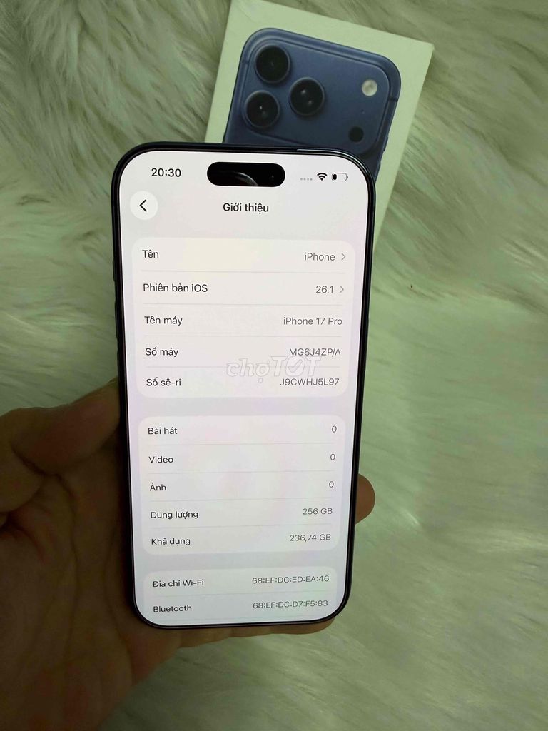 iPhone 17 Pro 256GB Xanh VN mã ZP. Mua bán Điện thoại tại Quận Phú Nhuận Tp Hồ Chí Minh được đăng bởi Nguyễn Phú Chánh hình 1