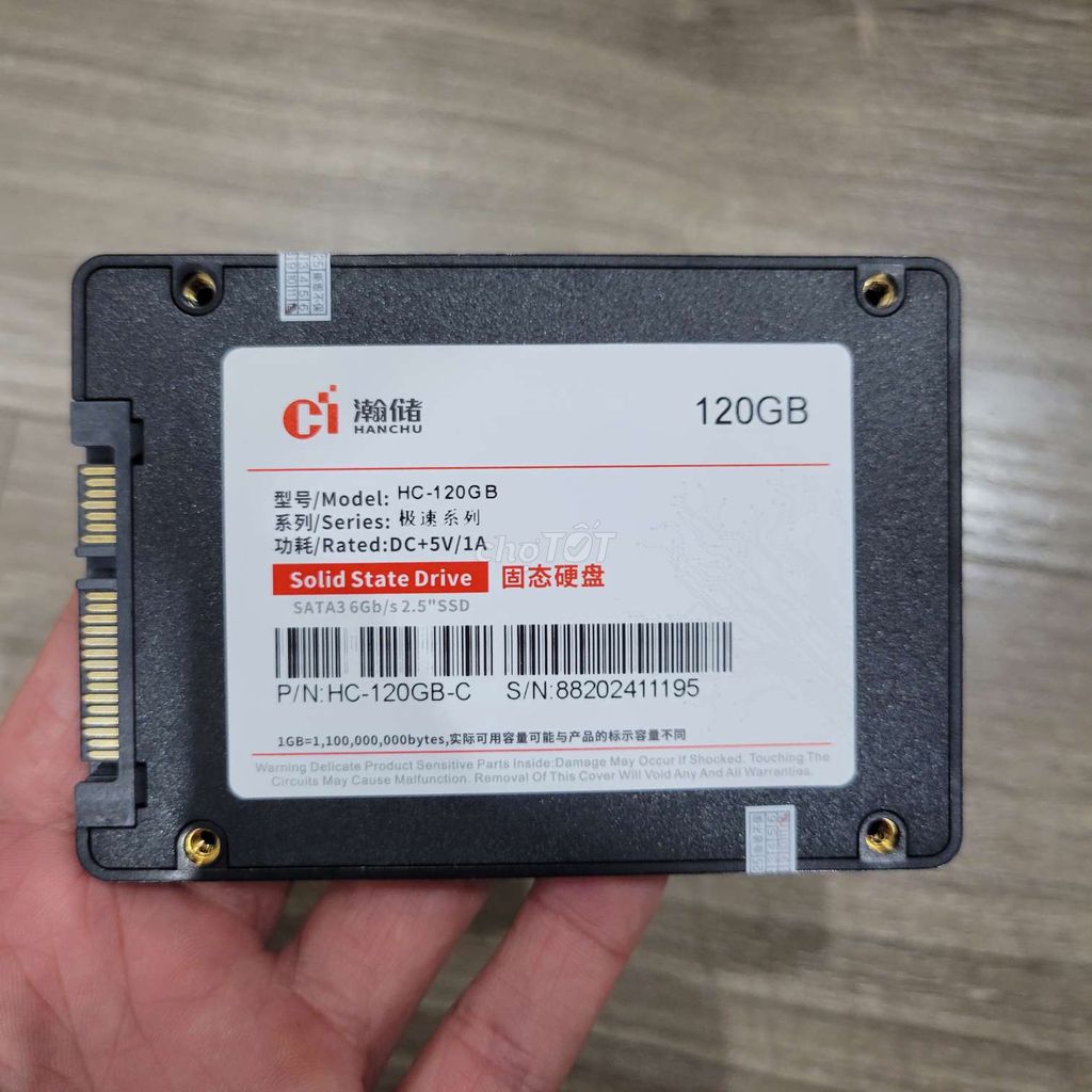 SSD 120GB New100% BH03Th Sẵn Win