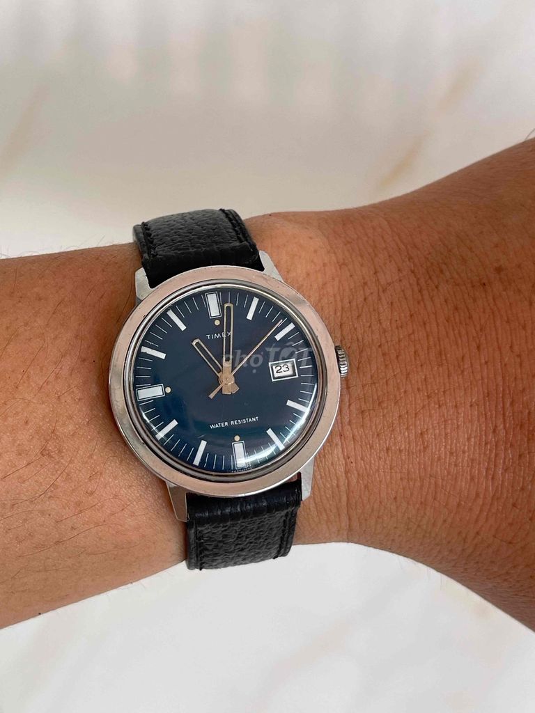 Đồng hồ Timex Cơ cót 35mm Đen Nam. Mua bán Đồng hồ tại Thành phố Sa Đéc Đồng Tháp được đăng bởi MR T hình 1