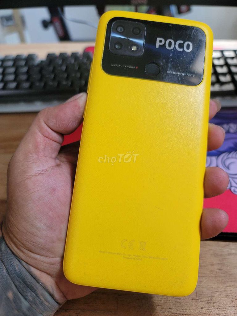 POCO C40 4GB/64GB Vàng 6000 mAh. Mua bán Điện thoại tại Thành phố Vĩnh Long Vĩnh Long được đăng bởi minh long hình 1