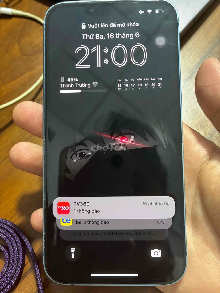 Apple iPhone 13 128GB Xanh 72%. Mua bán Điện thoại tại Quận Cái Răng Cần Thơ được đăng bởi Thanh Trường hình 1