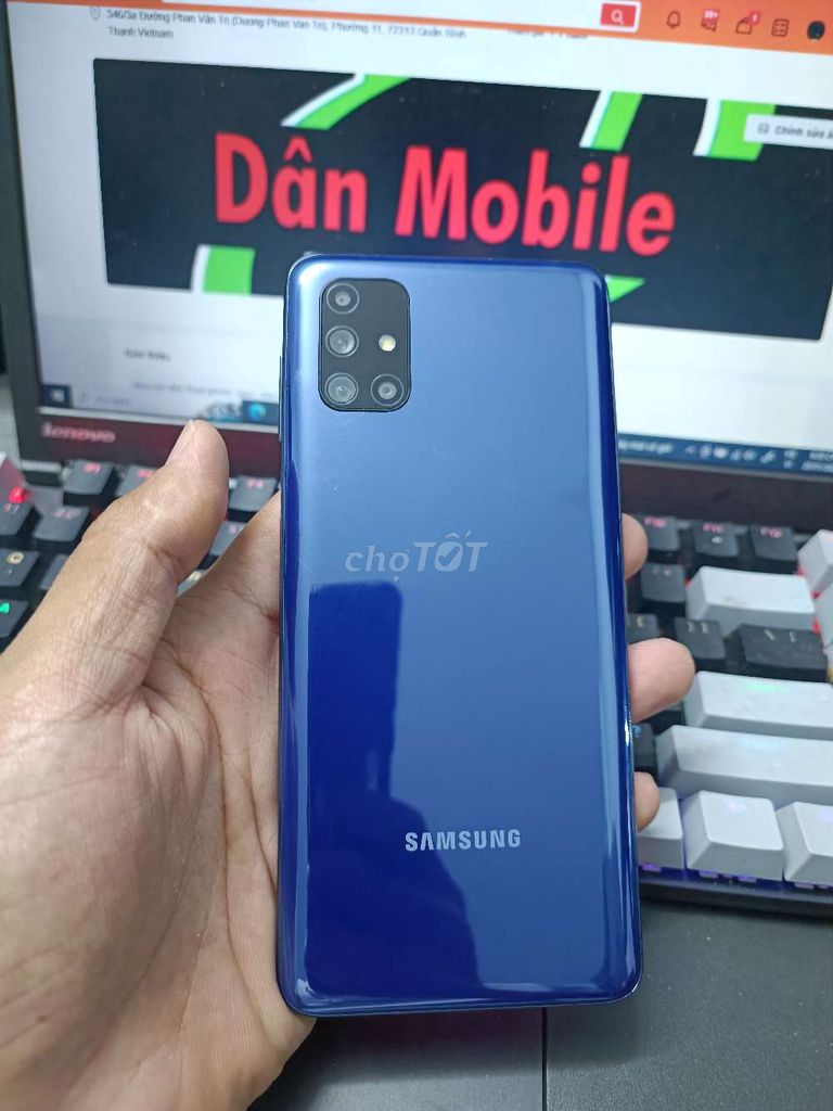 SAMSUNG M51 8GB.128GB PIN 7000 SNAP 730 FULL CN. Mua bán Điện thoại tại Quận Bình Thạnh Tp Hồ Chí Minh được đăng bởi Dân Mobile hình 1