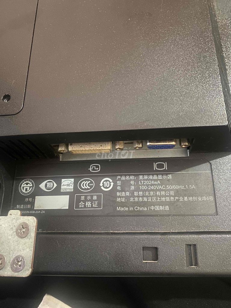 Màn hình Lenovo LT2024WA 20 inch 1600x900. Mua bán Phụ kiện (Màn hình, Chuột...) tại Huyện Đan Phượng Hà Nội được đăng bởi nguyen duong hình 1