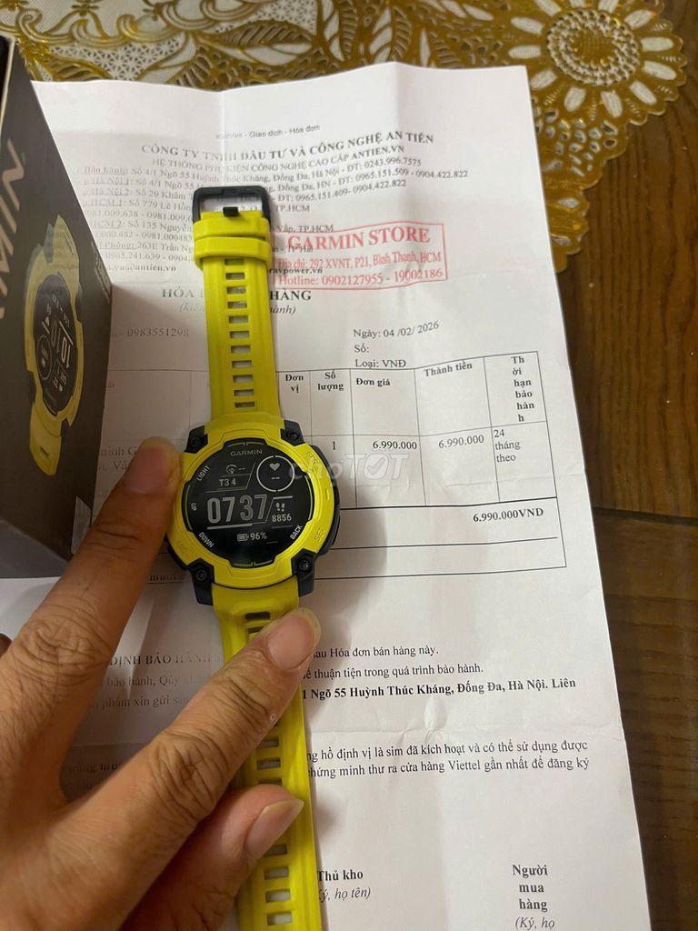 Garmin Instinct E Vàng chanh Gần như mới. Mua bán Thiết bị đeo thông minh tại Quận Nam Từ Liêm Hà Nội được đăng bởi Độ hình 1