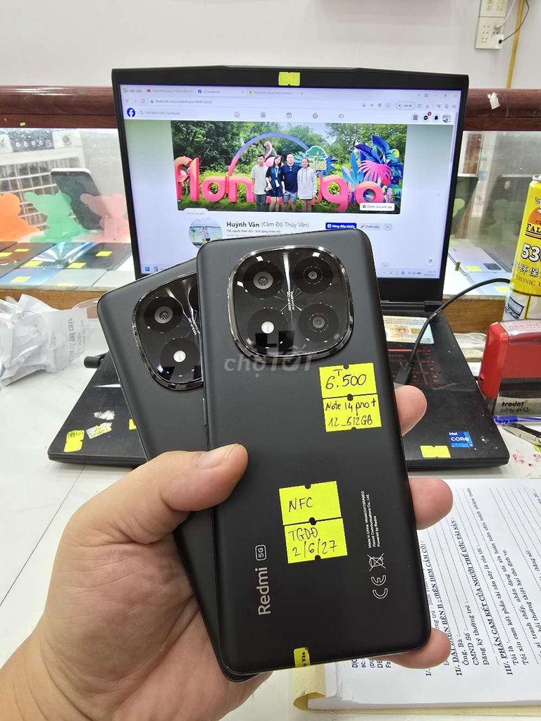 Xiaomi Note 14 Pro+ 5G 12GB/512GB Đen. Mua bán Điện thoại tại Thành phố Long Xuyên An Giang được đăng bởi Facebook Cầm Đồ Thúy Vân hình 1