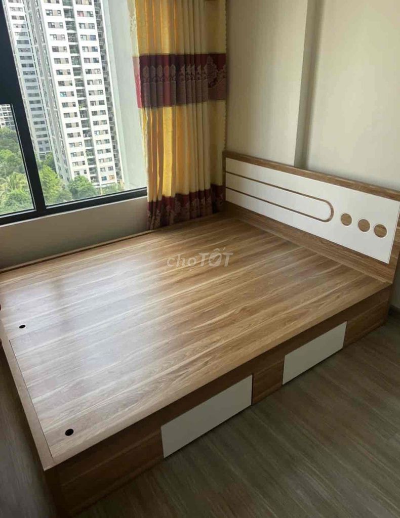 Giường ngủ Gỗ MDF 1m6x2m có ngăn kéo. Mua bán Giường, chăn ga gối nệm tại Quận Phú Nhuận Tp Hồ Chí Minh được đăng bởi Hong Le hình 1