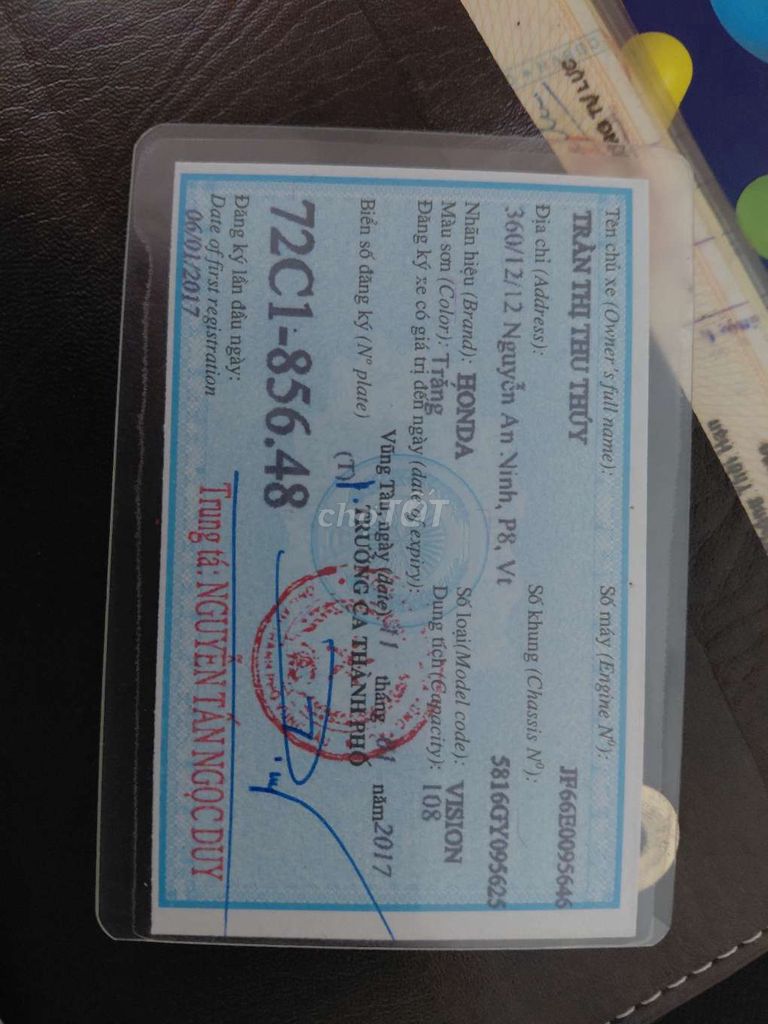 Bán Vision chính chủ. Mua bán Xe máy tại Thành phố Vũng Tàu Bà Rịa - Vũng Tàu được đăng bởi Nguyễn Hoàng Hiển hình 2