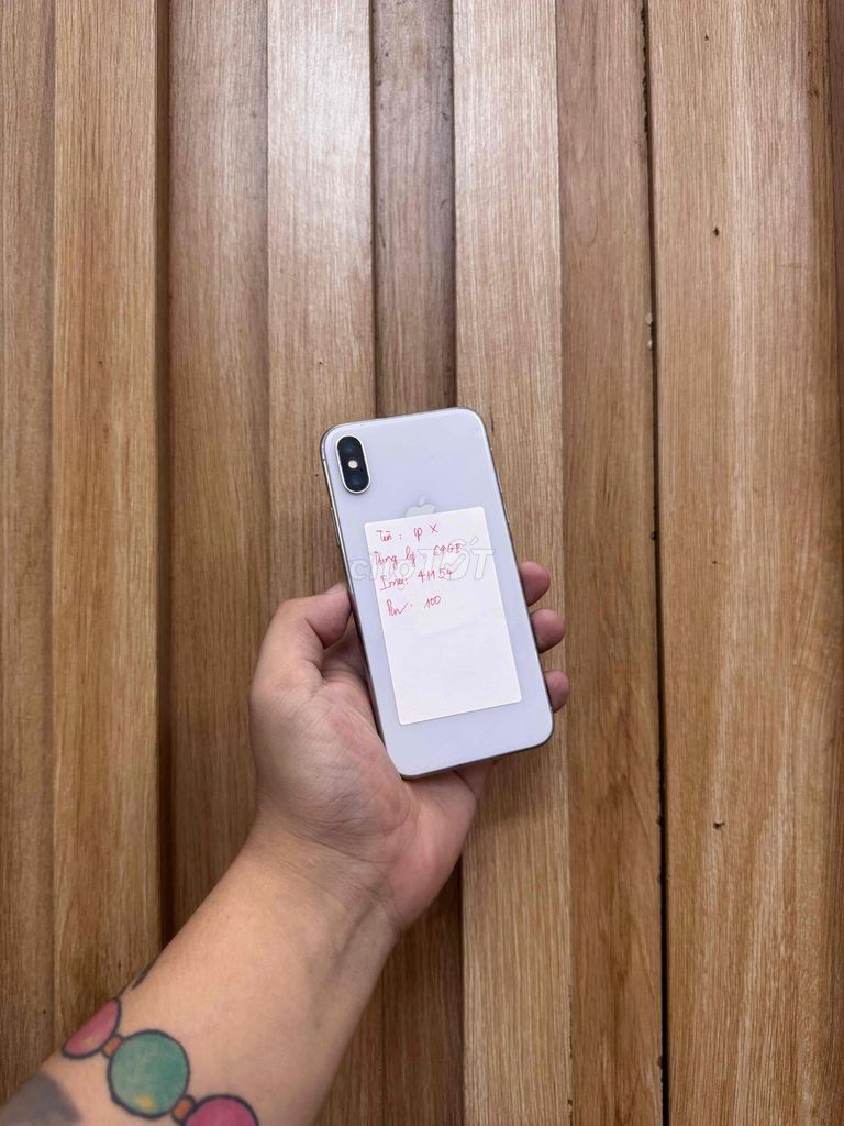 Apple iPhone X 64GB Bạc Zin all. Mua bán Điện thoại tại Quận Đống Đa Hà Nội được đăng bởi  HT Mobie Trả góp nợ xáu bao duyệt hình 1