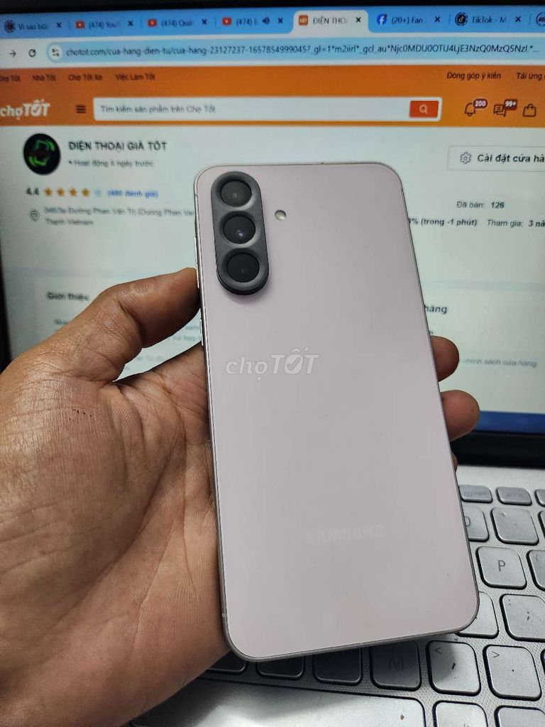 SAMSUNG A56 5G 8GB.256GB PIN 5000 BH 08.2026. Mua bán Điện thoại tại Quận Bình Thạnh Tp Hồ Chí Minh được đăng bởi Dân Mobile hình 1