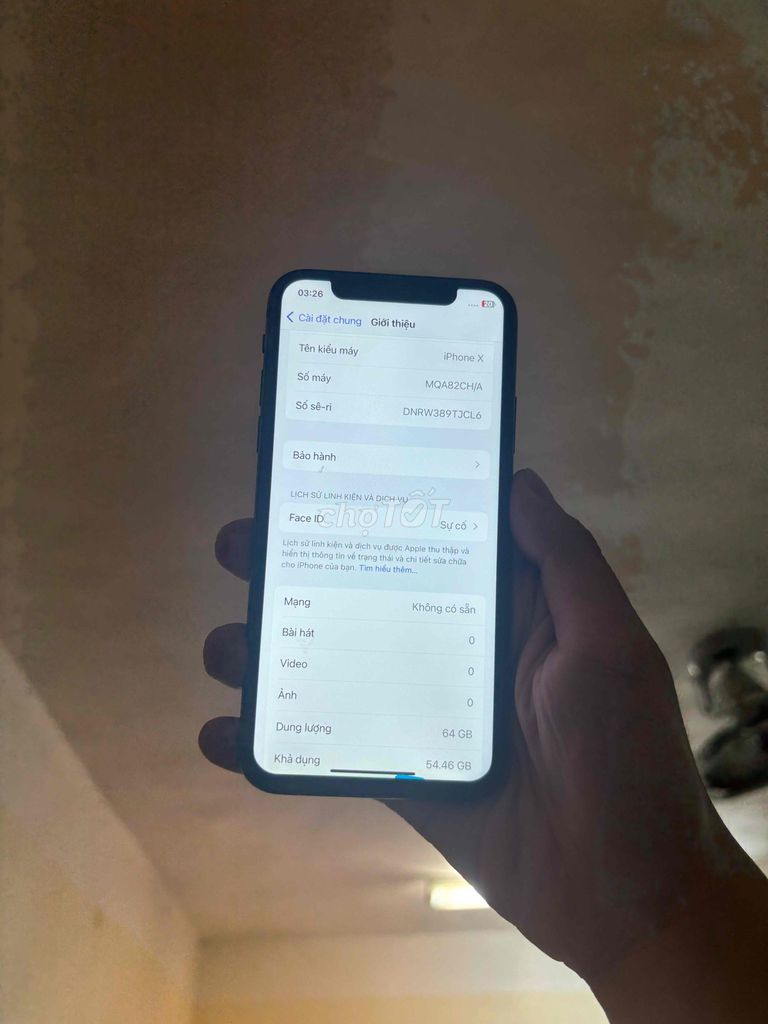 Apple iPhone X 64GB Đen . Mất face màn thay. Mua bán Điện thoại tại Quận Thanh Xuân Hà Nội được đăng bởi Đỗ Văn Hiếu hình 1