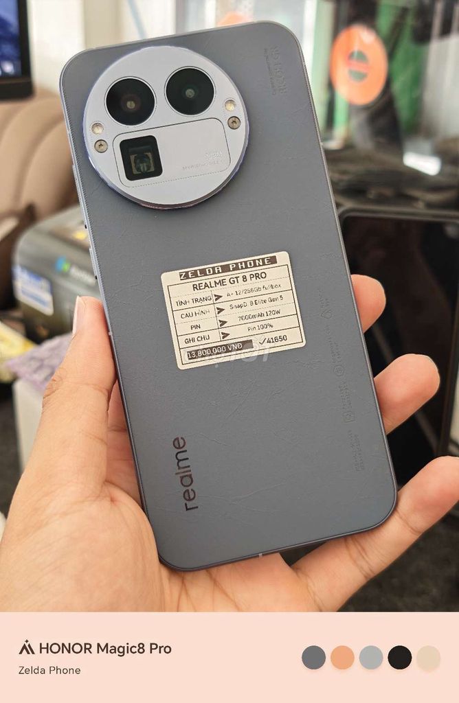 Realme GT 8 Pro 12GB/256GB Fullbox 99%. Mua bán Điện thoại tại Quận Ninh Kiều Cần Thơ được đăng bởi Zelda Phone hình 1