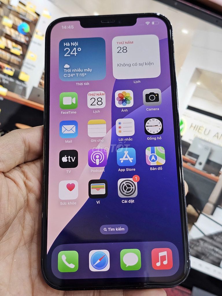 iphone 12 Pro Max 128Gb Xanh,98%, Quốc Tế,Pin 100%