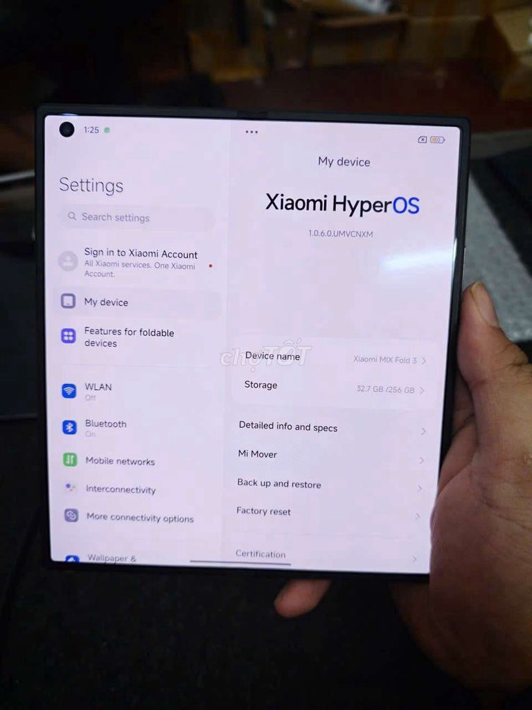 Xiaomi Mix Fold 3 256GB Đen Điện thoại gập. Mua bán Điện thoại tại Quận Thanh Xuân Hà Nội được đăng bởi Duc Minh hình 1