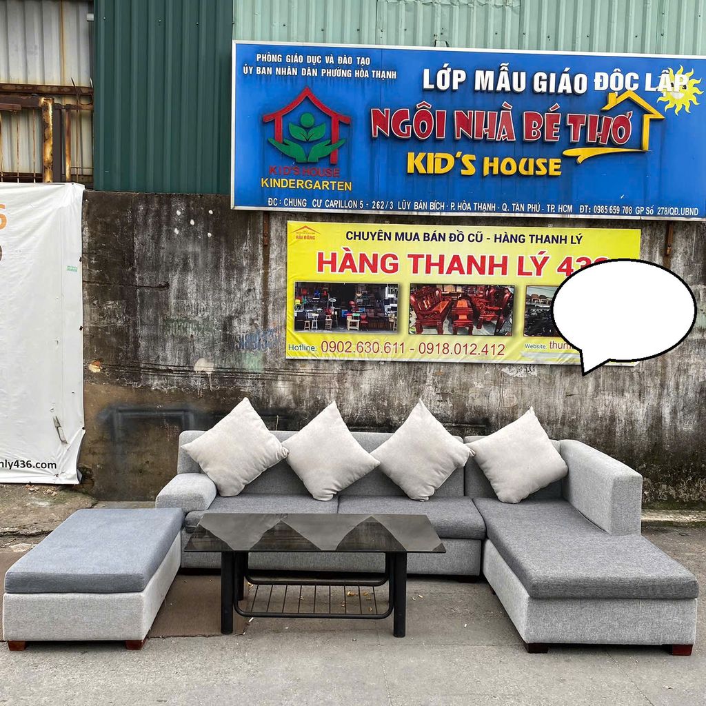 Sofa Góc L Cũ Bền Đẹp Thanh Lý Giá Rẻ