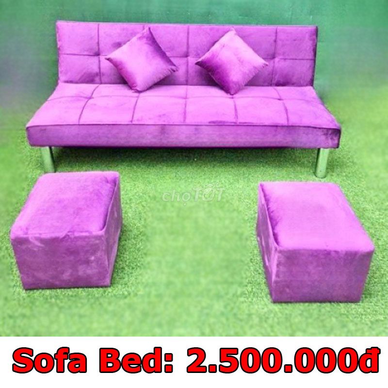 Ghế Sofa Giường Vải Nhung Mới 99%. Mua bán Giường, chăn ga gối nệm tại Quận 11 Tp Hồ Chí Minh được đăng bởi Thanh lý HD hình 1