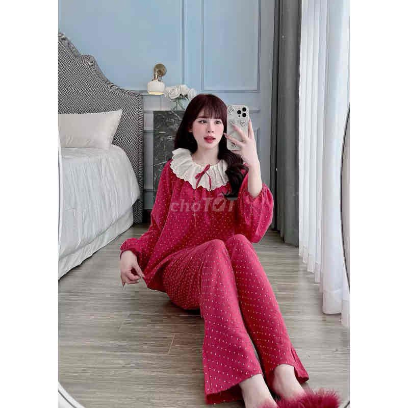 Đồ bộ mặc nhà AYUE Nữ Ren Đỏ. Mua bán Quần áo tại undefined Tp Hồ Chí Minh được đăng bởi Lục Y Bình hình 1