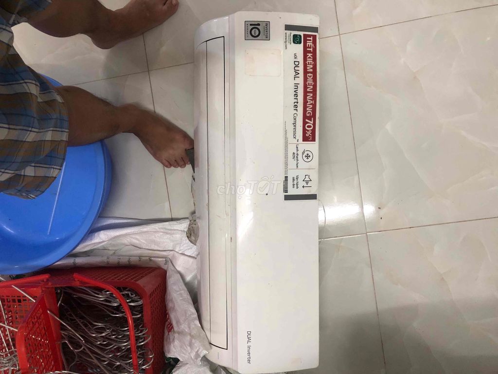 Máy lạnh LG Dual Inverter Trắng Đã qua sử dụng. Mua bán Máy lạnh, điều hoà tại Huyện Cai Lậy Tiền Giang được đăng bởi vua game lay hình 1