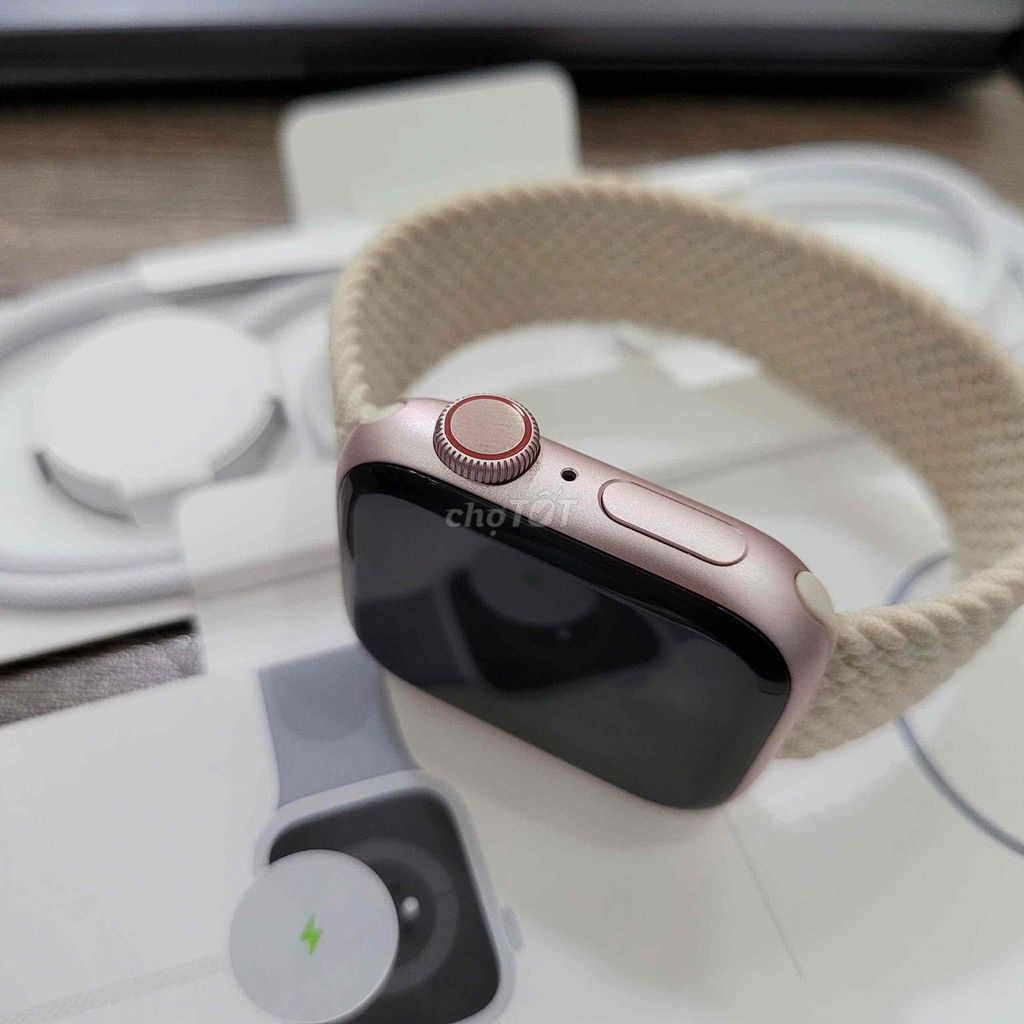 Apple Watch Seri 9 pink esim New chưa kích hoạt BH