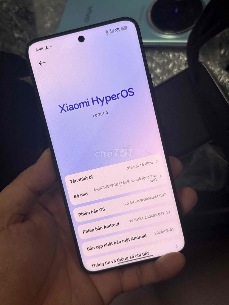 Xiaomi 15 Ultra 512GB Đen 98%. Mua bán Điện thoại tại Quận Nam Từ Liêm Hà Nội được đăng bởi TẠP HÓA ĐIỆN THỌAI TÀU hình 1