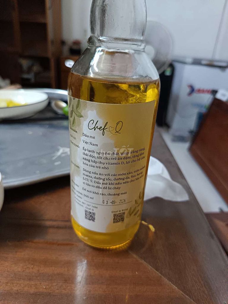 Dầu mè Chef Q 500ml. Mua bán Đồ ăn, thực phẩm và các loại khác tại Quận Tây Hồ Hà Nội được đăng bởi Quang Anh hình 1
