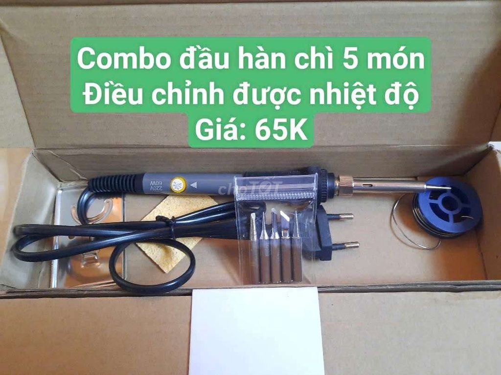 Combo đầu hàn chì 5 món