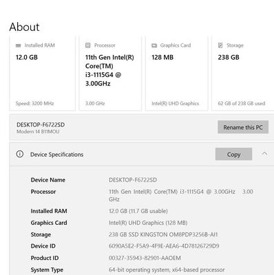 Laptop MSI Modern 14 RAM 12, màn 14in, i3 gen 11. Mua bán Laptop tại Quận 12 Tp Hồ Chí Minh được đăng bởi pham Huy