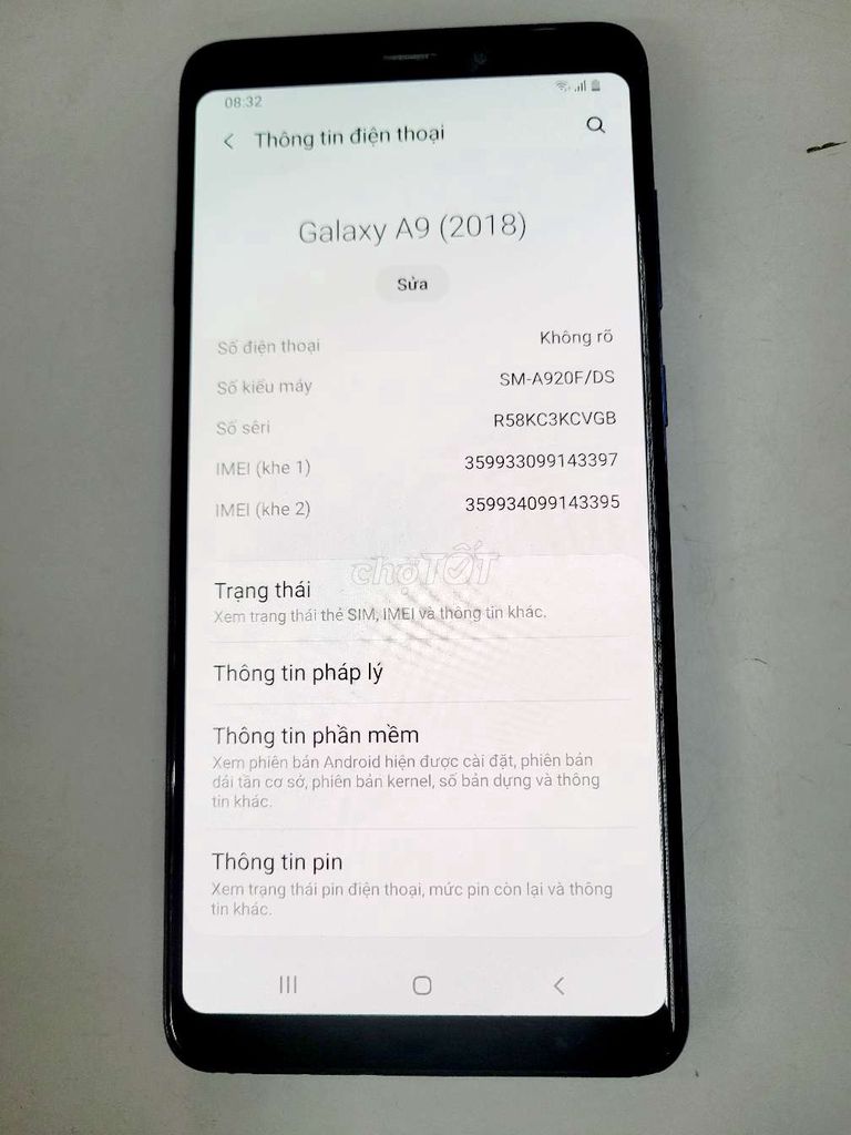 Samsung A9 (2018) 6GB/128GB Xanh. Mua bán Điện thoại tại Quận Bắc Từ Liêm Hà Nội được đăng bởi Đào Xuân hình 1