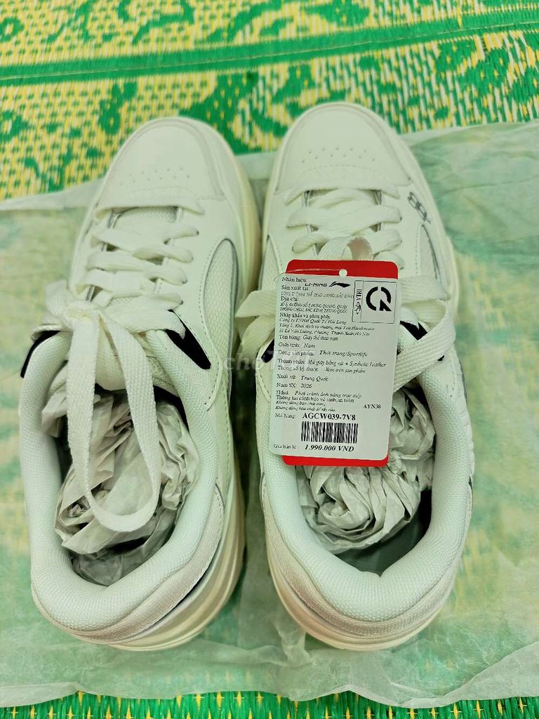 Giày thể thao Li-Ning AGCW039-7V Nam Trắng 41. Mua bán Giày dép tại Thành phố Buôn Ma Thuột Đắk Lắk được đăng bởi Đỗ Trung Kiên  hình 1