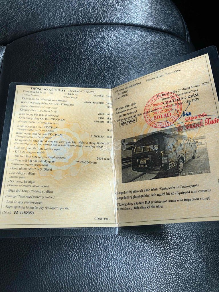 Toyota Hiace 2005 - 100000 km. Mua bán Ô tô tại Huyện Củ Chi Tp Hồ Chí Minh được đăng bởi Truong Vu hình 10