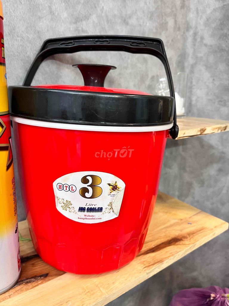 Bình nước HTL 3 lít màu Đỏ. Mua bán Nội thất, đồ gia dụng khác tại Quận 7 Tp Hồ Chí Minh được đăng bởi Thuychi hình 1
