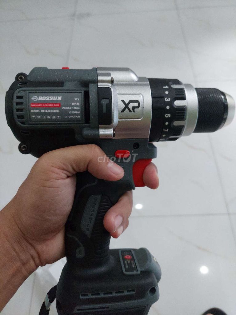 Máy khoan pin BOSSUN M41B-D13MM Xám Đen. Mua bán Đồ chuyên dụng, Giống nuôi trồng tại Quận Tân Bình Tp Hồ Chí Minh được đăng bởi anh Khương hình 1