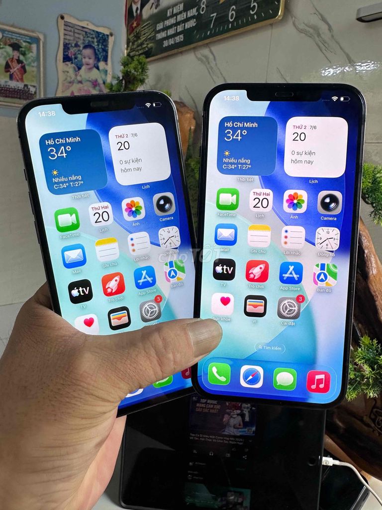 iPhone 12 Pro Max 128GB Xám Màn hình linh ki. Mua bán Điện thoại tại Thành phố Thuận An Bình Dương được đăng bởi  Phan Trung hình 1
