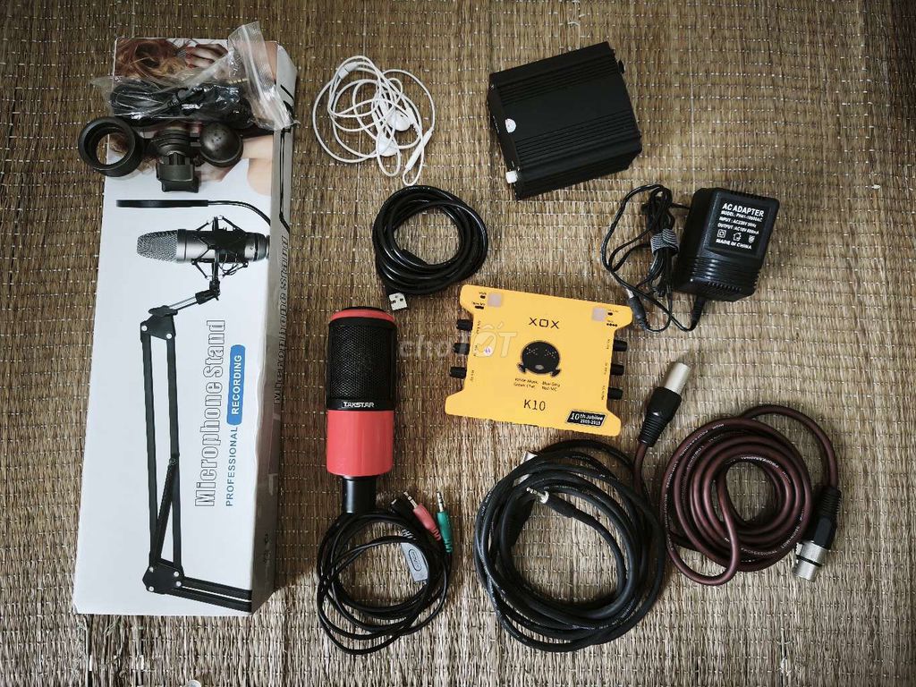 Soundcard XOX K10 + Micro Takstar K320. Mua bán Tivi, Âm thanh tại Huyện Gia Lâm Hà Nội được đăng bởi Huy Ngô hình 1