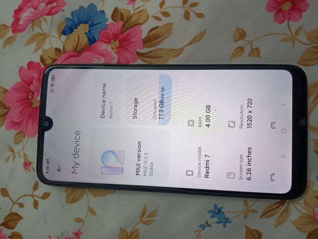 Xiaomi Redmi 7 64GB Xanh. Mua bán Điện thoại tại Quận Bình Tân Tp Hồ Chí Minh được đăng bởi scntfrn hình 1
