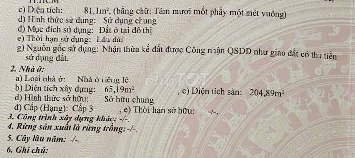 Bán nhà khu Bên Sông, Hiệp Bình Chánh, Thủ Đức.