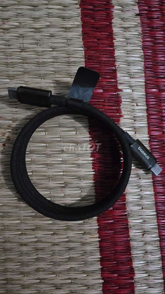 Cáp sạc Baseus 100W USB-C to USB-C Đen. Mua bán Phụ kiện (Màn hình, Chuột...) tại Thành phố Biên Hòa Đồng Nai được đăng bởi Hoàng Phát hình 1