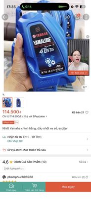 nhớt xe số yamaha 1 lít mới nguyên chai. Mua bán Phụ tùng xe tại Quận Hải Châu Đà Nẵng được đăng bởi lâm hùng