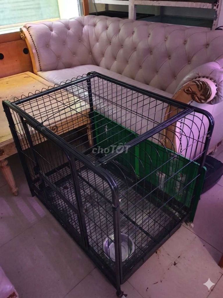 Chuồng thú cưng Sắt sơn tĩnh điện Đen Còn mới. Mua bán Phụ kiện, Thức ăn, Dịch vụ tại Quận Tân Bình Tp Hồ Chí Minh được đăng bởi Linh Lan hình 1