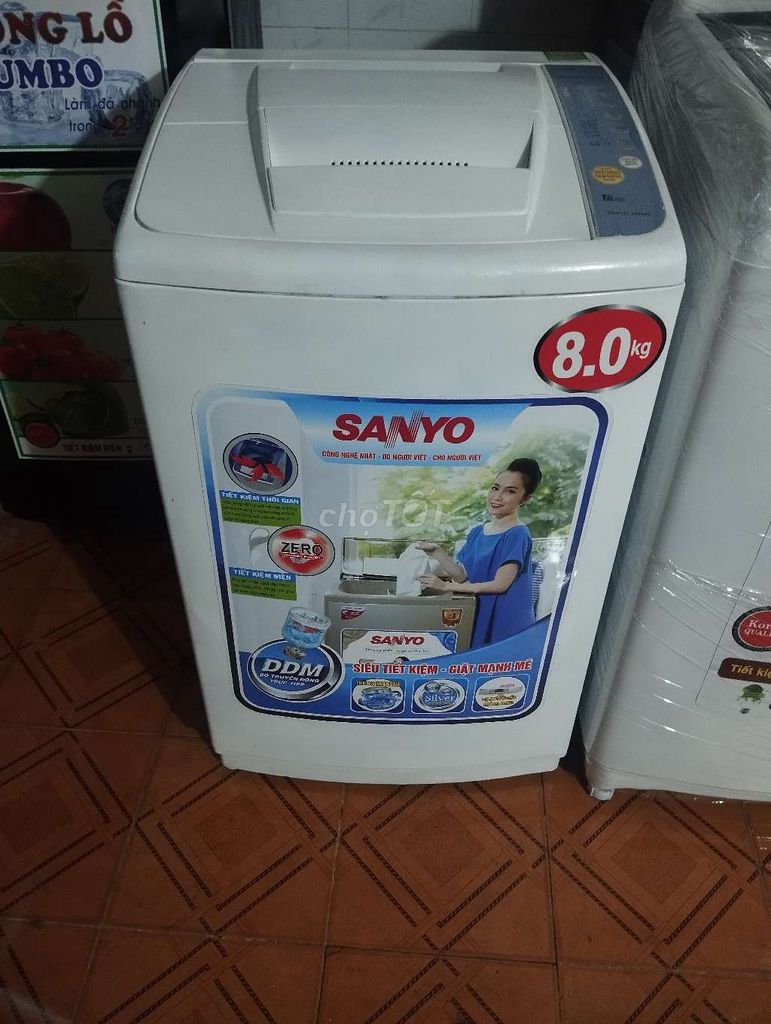 Máy giặt Sanyo 8kg Trắng. Mua bán Máy giặt tại Huyện Lấp Vò Đồng Tháp được đăng bởi Hiếu hình 1