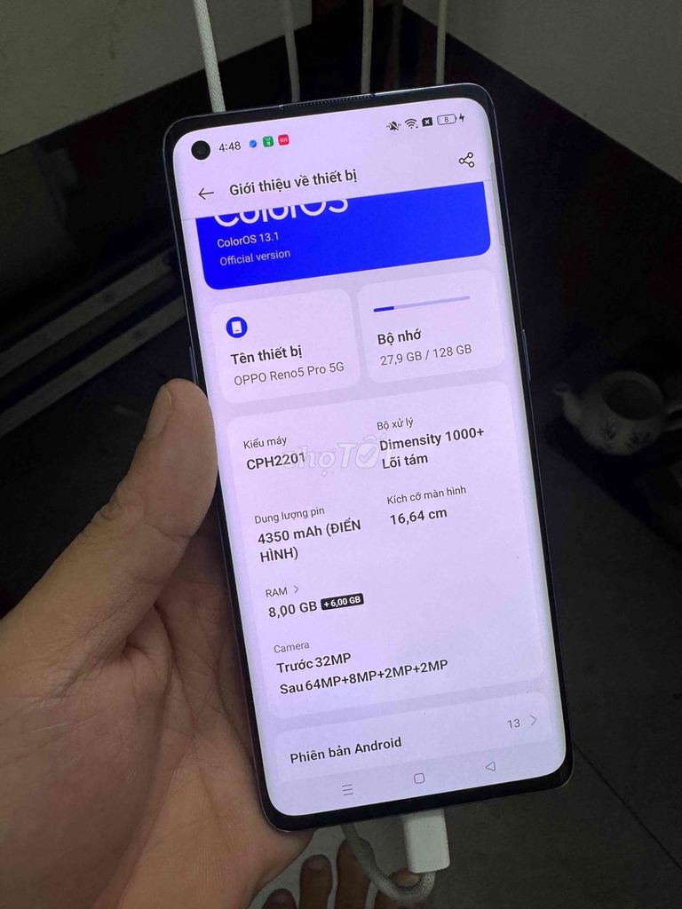 Oppo Reno 5 Pro 5G 128GB Xanh. Mua bán Điện thoại tại Huyện Đan Phượng Hà Nội được đăng bởi viên hoàng hình 1