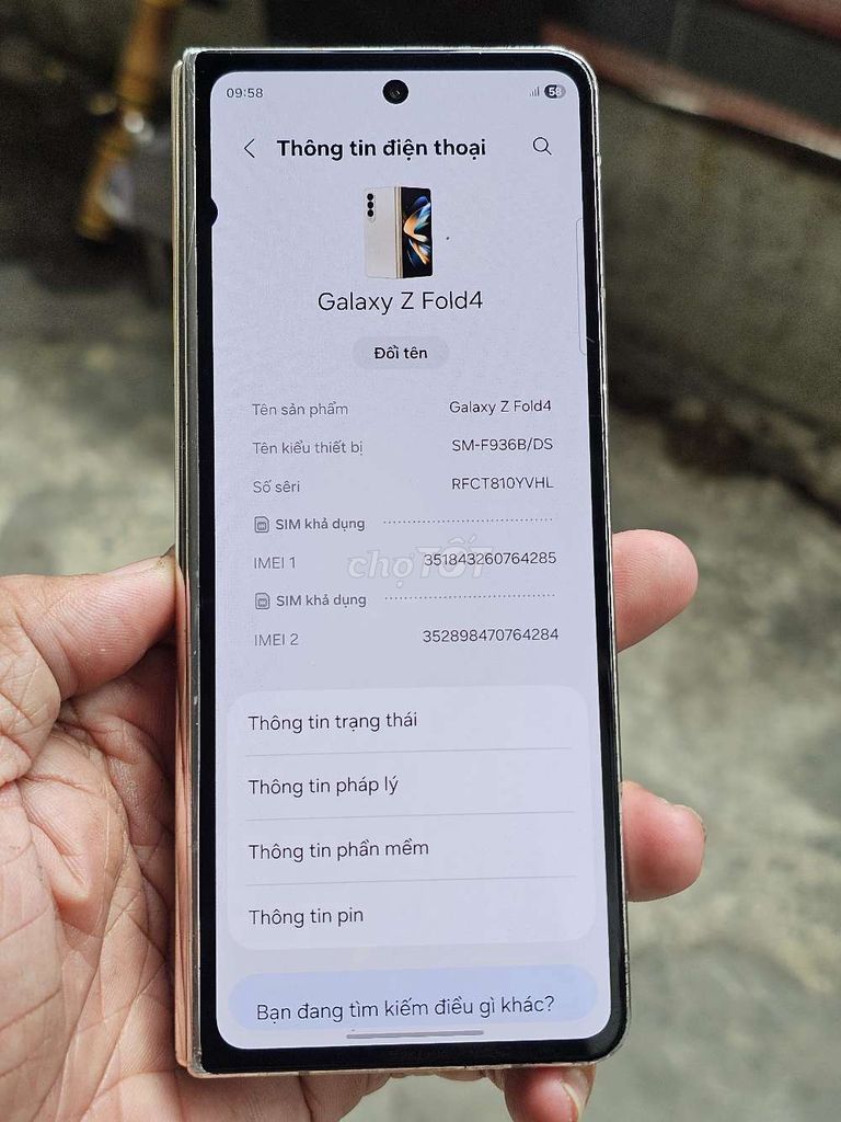  Galaxy Z Fold4 256GB zin toàn bộ giá trải nghiệm . Mua bán Điện thoại tại Quận 8 Tp Hồ Chí Minh được đăng bởi Thiên Hòa mobile  hình 1