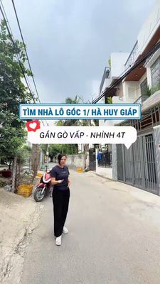 Nhà lô góc 2MT thoáng mát, P. Thới An, Q12, gần Gò Vấp, sổ riêng
