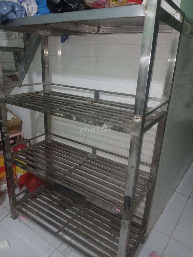 Kệ Inox 304 4 tầng 1.5x1x0.4m Đã dùng. Mua bán Tủ, kệ gia đình tại Huyện Củ Chi Tp Hồ Chí Minh được đăng bởi Văn hùng hình 1