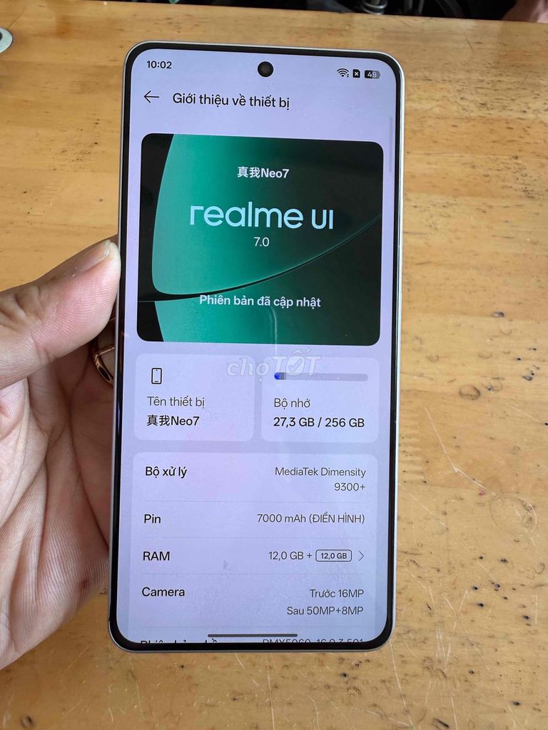 Realme Neo7 256GB Trắng pin 99% new 98.5. Mua bán Điện thoại tại Thành phố Thủ Đức Tp Hồ Chí Minh được đăng bởi Hoàng Hiệp hình 1