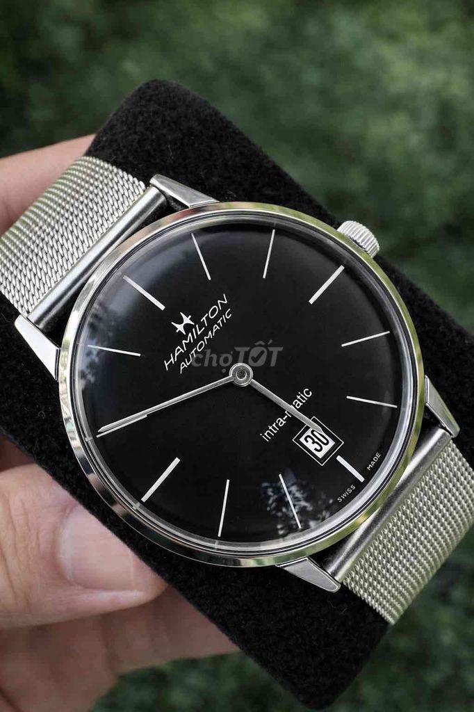 Đồng hồ Hamilton Intra-Matic Nam Đen. Mua bán Đồng hồ tại Quận 1 Tp Hồ Chí Minh được đăng bởi BINH AN WATCH hình 1