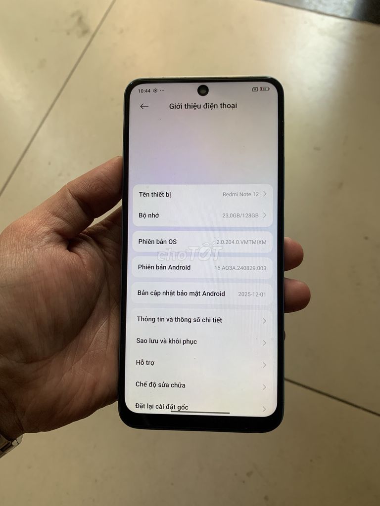 Xiaomi Redmi Note 12 128GB Xanh Nguyên Zin. Mua bán Điện thoại tại Quận Gò Vấp Tp Hồ Chí Minh được đăng bởi Tin tin hình 1