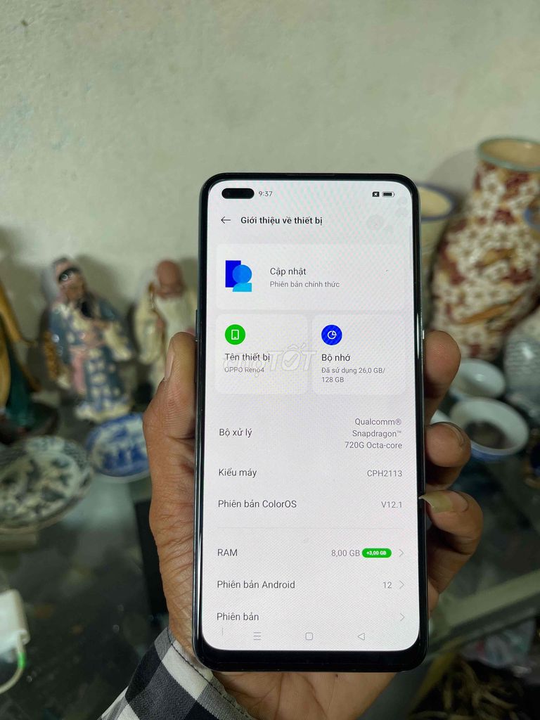 oppo reno 4 zin đẹp. Mua bán Điện thoại tại Quận Tân Phú Tp Hồ Chí Minh được đăng bởi thế giới đồ cũ thanh lý hình 1